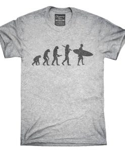 Evolution Of Man To Surfer Funny Surfing T-Shirt