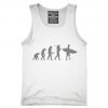 Evolution Of Man To Surfer Funny Surfing Tank top