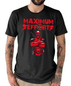 Maximum Effort Comic Hero Graphic Parody T shirt