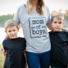 Mom of Boys Shirt.Gift for Mom tshirt