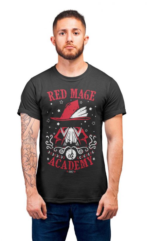 Red Mage Academy Final Fantasy RPG D&D Gaming T-Shirt