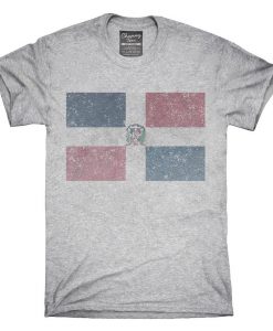 Retro Vintage Dominican Republic Flag T-Shirt