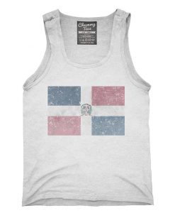 Retro Vintage Dominican Republic Flag Tank top