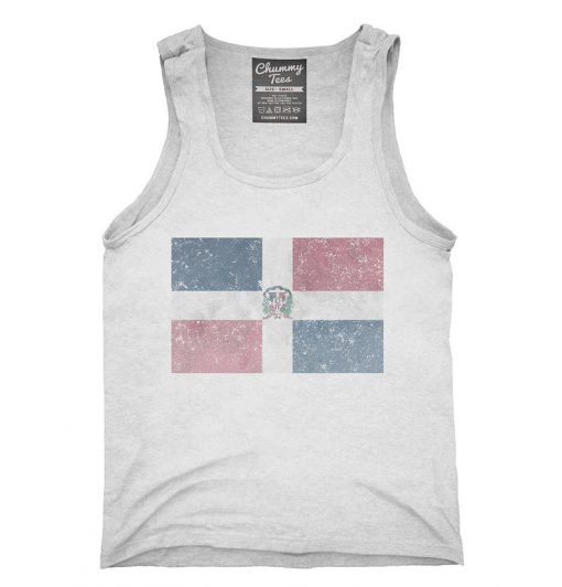 Retro Vintage Dominican Republic Flag Tank top