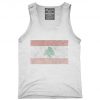 Retro Vintage Lebanon Flag Tank Top