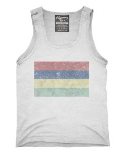 Retro Vintage Mauritius Flag Tank top