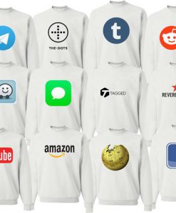 Sweatshirts Social Media matching shirt Halloween