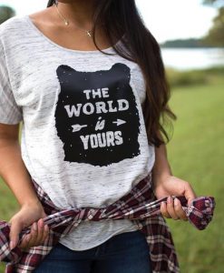 The World is Yours - Womens Wanderlust Tshirt