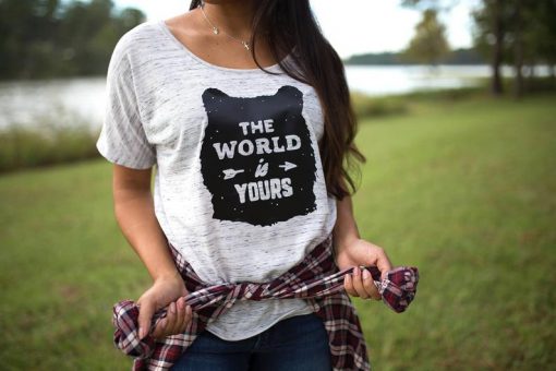 The World is Yours - Womens Wanderlust Tshirt