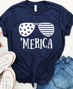 Women's 4th of July Shirt - Merica Shirt