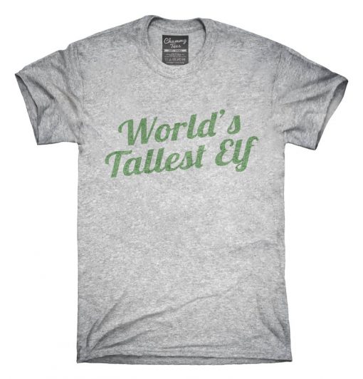 World's Tallest Elf Funny Christmas Holiday Party T-Shirt