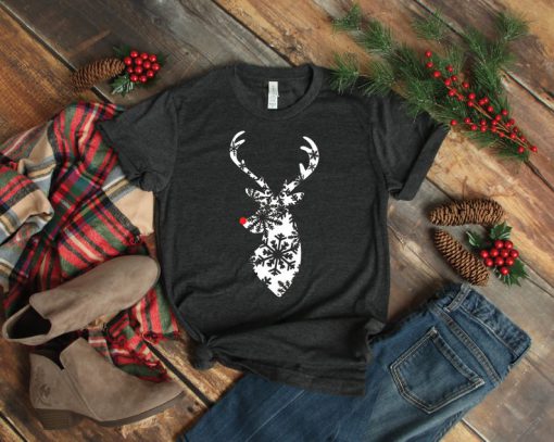 Deer Raglan Fun Christmas Shirt