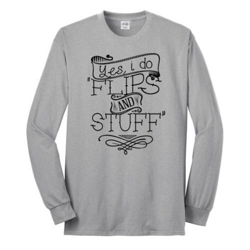 Gymnastics Flips and Stuff Shirt Gymnast Sweatshirt