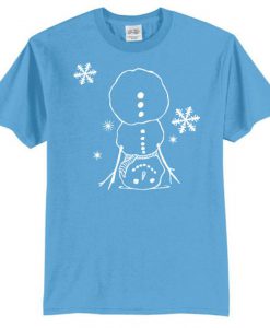 Handstand Snowman Gymnastics Shirt Gymnast T Shirt Winter Christmas White Ink