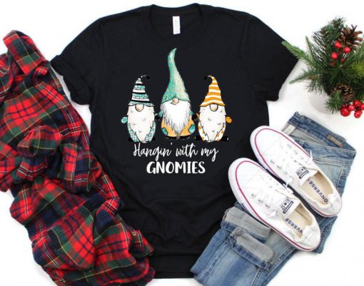 Hangin with my Gnomies Christmas Gnome Boy Nordic T Shirt