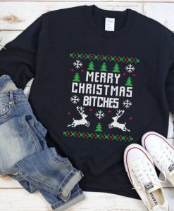 Merry Christmas Bitches, Funny Ugly Christmas Sweater