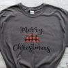 Merry Christmas Shirt- Buffalo Plaid Trees