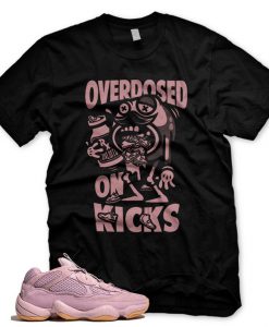 New Black OVERDOSED ON KICKS TShirt