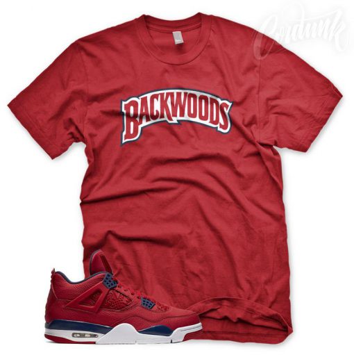 New Red BACKWOODS T Shirt