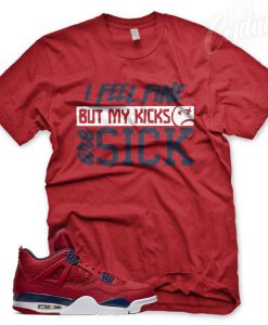 New Red SICK KICKS T Shirt