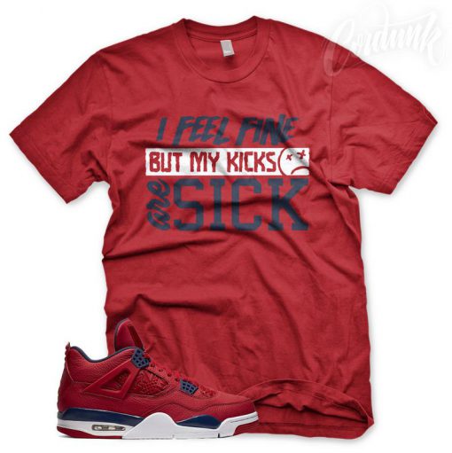 New Red SICK KICKS T Shirt