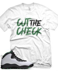 New White CUT THE CHECK T Shirt