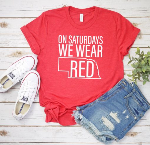 On Saturdays We Wear Red T shirt