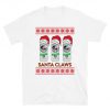 Santa Claws Ugly Christmas T Shirt