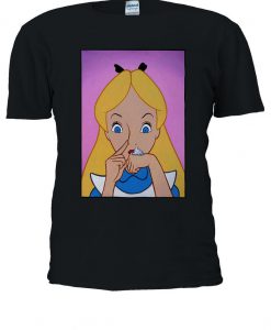 Alice Wonderland Cocain Funny Drug Tshirt