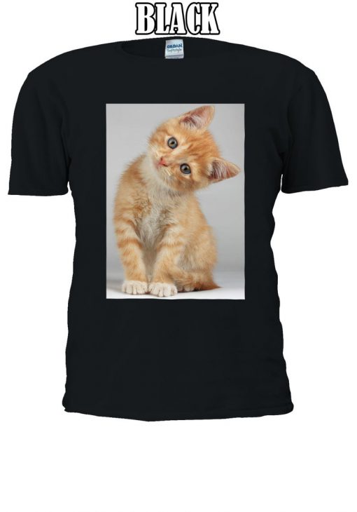 Cute Cat Looking Funny Kitten Kitty Tshirt