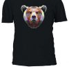 Geometric Abstract Bear Urban Cool Tshirt