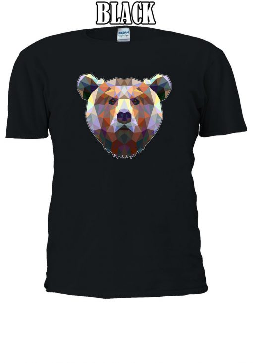 Geometric Abstract Bear Urban Cool Tshirt