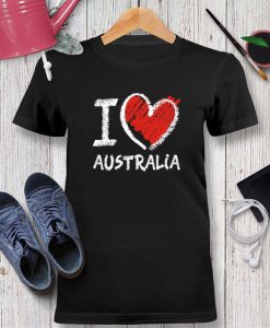 I love Australia chalk style Tshirt Unisex