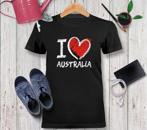 I love Australia chalk style Tshirt Unisex