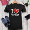 I love Dominican Republic chalk style Tshirt