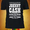 Johnny Cash In Person Folsom State Prison Tshirt