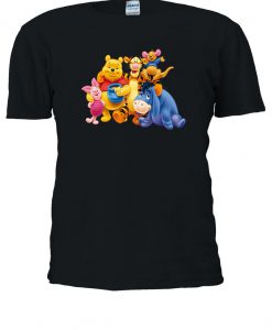 Winnie The Pooh Piglet Eeyore Kanga Tigger Cartoon Tshirt