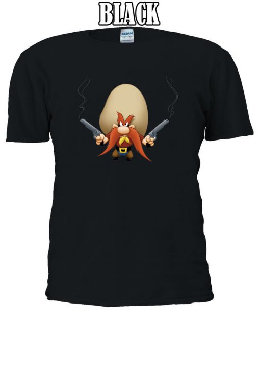 Yosemite Sam With Guns Cartoon Character Angry Tshirt