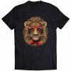 Alpha Lion in Red Retro Sunglass and Bow Tie Tshirt