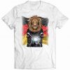 Alpha Lion on Motorbike with Flag of Germany Tshirt