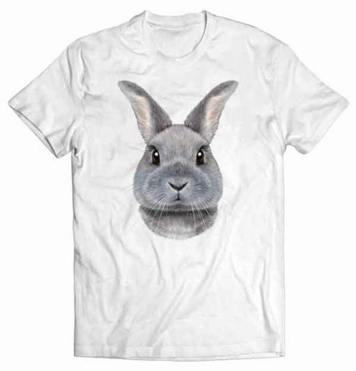 American Chinchilla Rabbit Face Tshirt