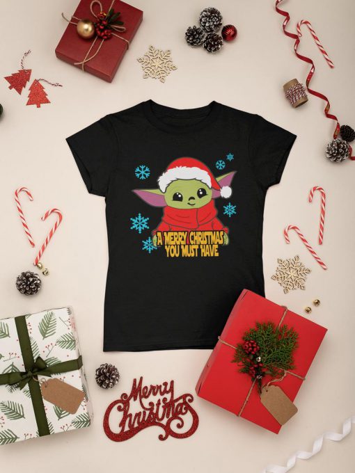 Baby Yoda Christmas T Shirt