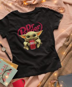 Baby Yoda Dr. Pepper T-shirt