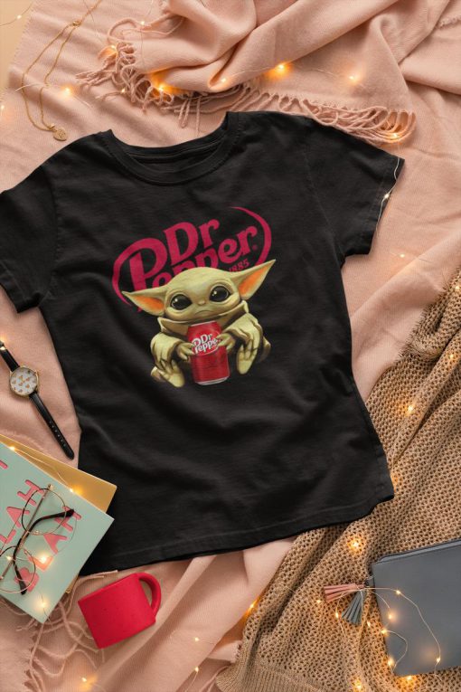 Baby Yoda Dr. Pepper T-shirt