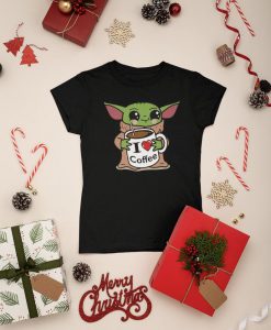 Baby Yoda I Love Coffee T-shirt