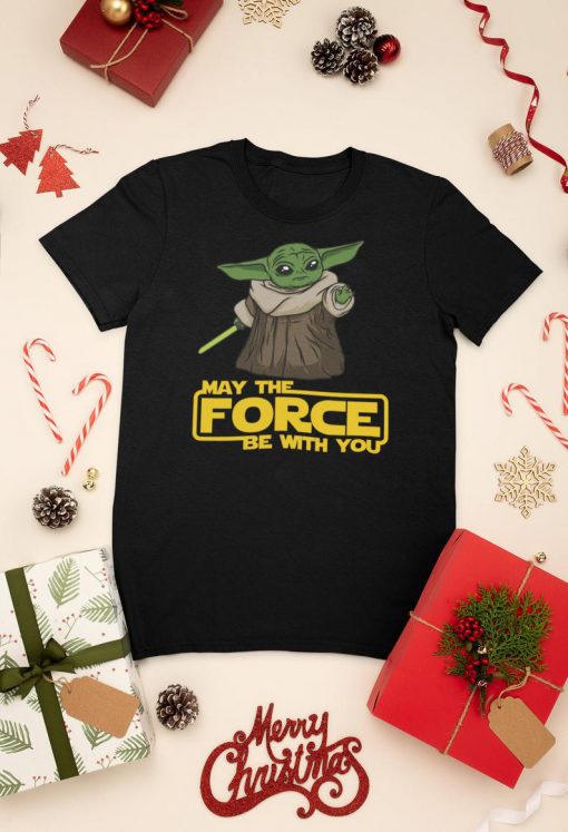 Baby Yoda May the Force Be with You T Shirt