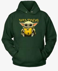 Baby Yoda hug Wu-Tang Clan the force Hoodie