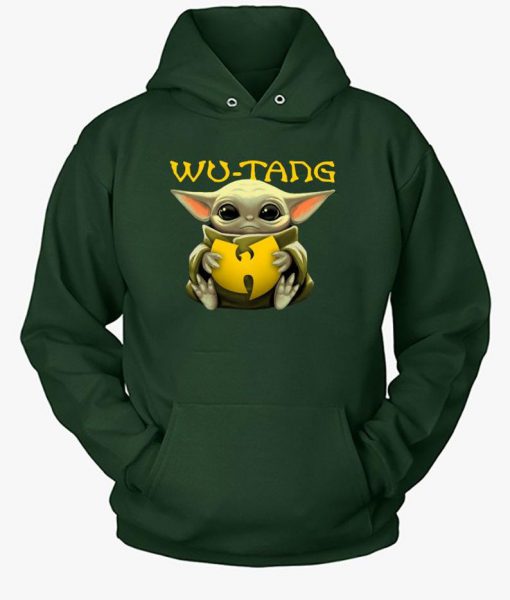 Baby Yoda hug Wu-Tang Clan the force Hoodie