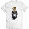 Bald Eagle in Hip Hop Cap Riding Motorcycle Tshirt