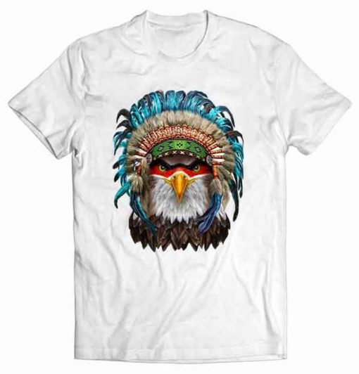 Bald Eagle in Native Indian Headdress Tshirt